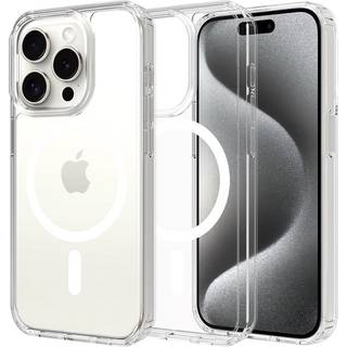 Mobique Hybridcover MagSafe iPhone 15 Pro Gennemsigtig