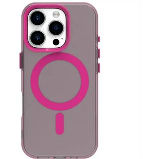 EIDERWOOD iPhone 16 Pro Hybrid Plast Mobil Cover - MagSafe Kompatibel - Gennemsigtig / Lyserød