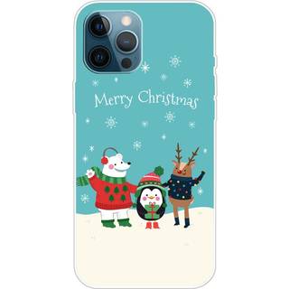 EIDERWOOD iPhone 16 Pro Max Fleksibelt Plast Bagside Julecover - Merry Christmas - Venner i Sneen