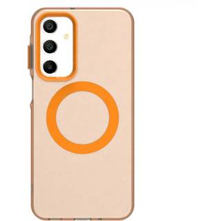 EIDERWOOD Samsung Galaxy A16 (4G/5G) Hybrid Plast Mobil Cover - MagSafe Kompatibel - Gennemsigtig / Orange
