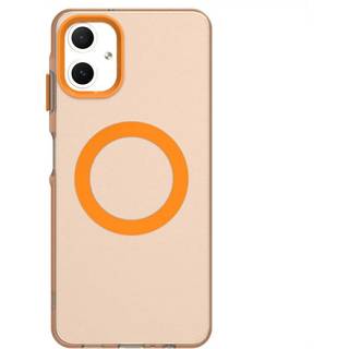 EIDERWOOD Samsung Galaxy A06 Hybrid Plast Mobil Cover - MagSafe Kompatibel - Gennemsigtig / Orange