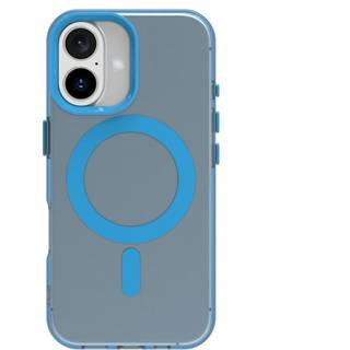 EIDERWOOD iPhone 16 Hybrid Plast Mobil Cover - MagSafe Kompatibel - Gennemsigtig / Blå