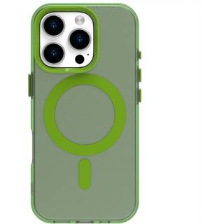 EIDERWOOD iPhone 16 Pro Max Hybrid Plast Mobil Cover - MagSafe Kompatibel - Gennemsigtig / Grøn