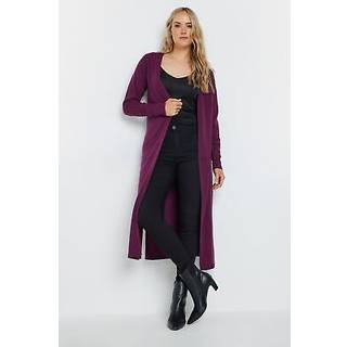 Lts Tall Burgundy Red Longline Cardigan 22-24 Lts | Tall Women's Cardigans