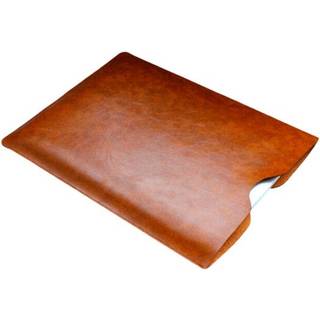Macbook 13" læder sleeve, computer sleeve i brunt læder - Milano