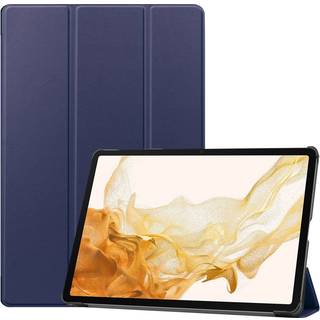 EIDERWOOD Samsung Galaxy Tab S10 Plus Vegansk Læder Cover - Ståfunktion - Blå