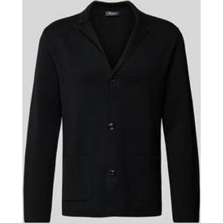 Maerz Herren Cardigan schwarz unifarben