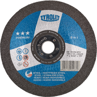 Skrubskive Premium 28CON ø178×7 A30Q-BFX