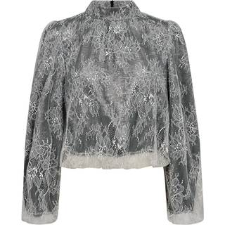 Co'couture Similicc Lace Balloon Blouse Bluse 35636 199-Bone (XLARGE)