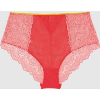 Understatement | Lace Highwaist Briefs - Coral