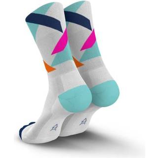 Incylence Ultralight Strikes Strømper str. 43-46 Unisex Hvid/Orange/Pink/Blå - Letvægts løbestrømper