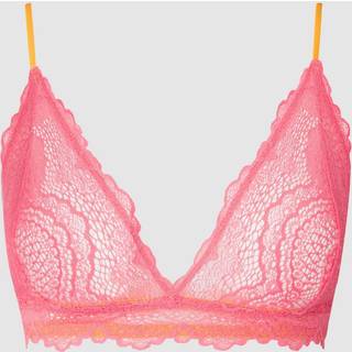 Understatement | Lace Triangle Bralette - Coral