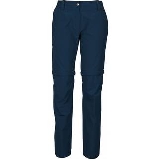 Vaude Women's Farley Stretch Zip Off Pants II Trekking bukser Damer størrelse 46 - Short farve blå