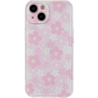 iPhone 13 Cover i Silikone med Blomster Design