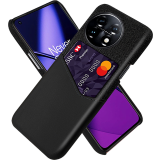 Oneplus 11 5G Cover med Kortholder - Sort
