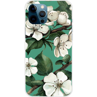 iPhone 14 Pro Max Cover i silikone med blomstermønster