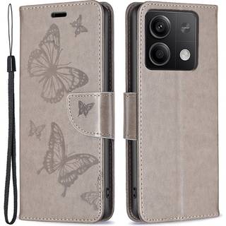 Xiaomi Redmi Note 13 5G Flip Cover med kortholder i grå PU læder