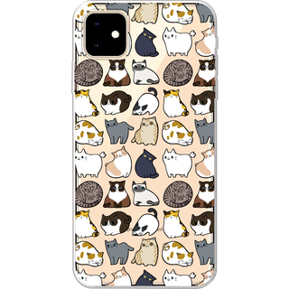 iPhone 11 Cover med Katte i Silikone