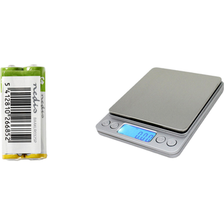 Digital Køkkenvægt op til 3kg & AAA Batterier - 2 pak
