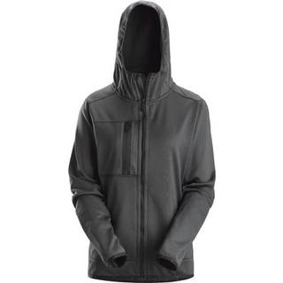 Snickers 8057 allroundwork hættetrøje til damer med lang lynlås koksgrå 2XL