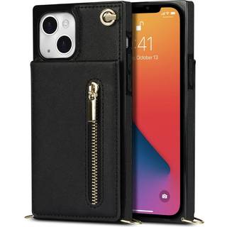 iPhone 13 Læder Taske Cover med Snor