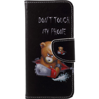 Huawei P20 Lite flipcover i PU læder - Angry Bear