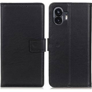 Nothing Phone (2) Flip Cover i Sort PU Læder med Kortholder