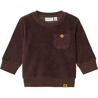 NAME IT Run ls velour sweat - BRACKEN