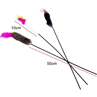 Kattelegepind med Fjer og Pels