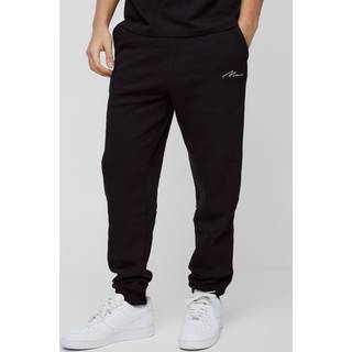 Mens Black 330GSM Man Signature Regular Fit Jogger