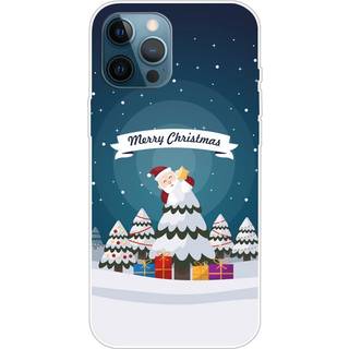 EIDERWOOD iPhone 16 Pro Fleksibelt Plast Bagside Julecover - Merry Christmas - Julemand I Juletræ