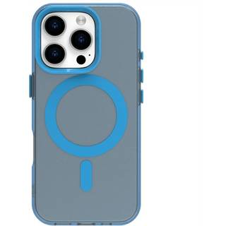 EIDERWOOD iPhone 16 Pro Max Hybrid Plast Mobil Cover - MagSafe Kompatibel - Gennemsigtig / Blå