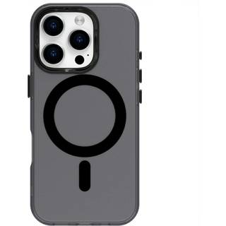 EIDERWOOD iPhone 16 Pro Max Hybrid Plast Mobil Cover - MagSafe Kompatibel - Gennemsigtig / Sort