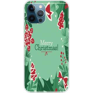 EIDERWOOD iPhone 16 Pro Fleksibelt Plast Bagside Julecover - Merry Christmas - Juleelementer