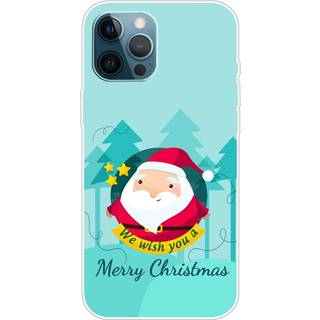 EIDERWOOD iPhone 16 Pro Max Fleksibelt Plast Bagside Julecover - Merry Christmas - Julemand