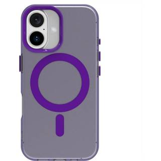 EIDERWOOD iPhone 16 Hybrid Plast Mobil Cover - MagSafe Kompatibel - Gennemsigtig / Lilla