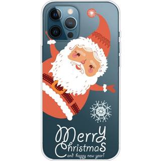 EIDERWOOD iPhone 16 Pro Fleksibelt Plastik Jule Bagside Cover - Julemand