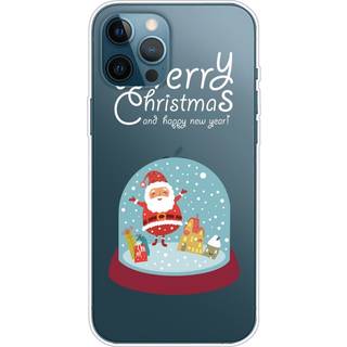 EIDERWOOD iPhone 16 Pro Max Fleksibelt Plast Bagside Julecover - Merry Christmas - Julemands Snekugle