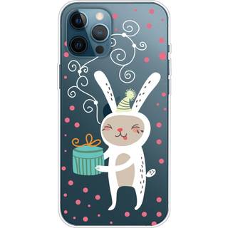 EIDERWOOD iPhone 16 Pro Max Fleksibelt Plast Bagside Julecover - Merry Christmas - Julekanin m. Gave