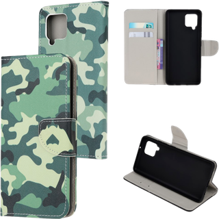 Samsung Galaxy A12 Camouflage Flip Cover