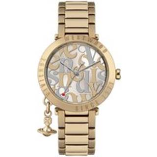 Vivienne Westwood Gold Logo Monogram Orb Bracelet Watch - Gold