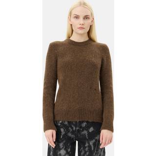 Brushed Alpaca O-neck - Rain Drum