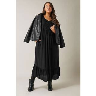 Evans Evans Curve Crinkle Broderie Maxi Dress - 30-32