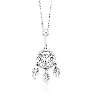 Julie Julsen Halskette - Dancing Stone FLYING LEAVES - JJDNE01291.1 - silber