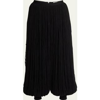 AlaÃ¯a Fringed wool balloon pants - black - XL+