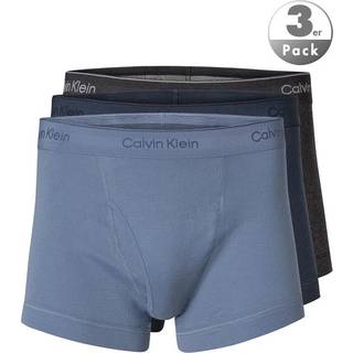 Calvin Klein Underwear Herren Trunks blau Reine Baumwolle unifarben