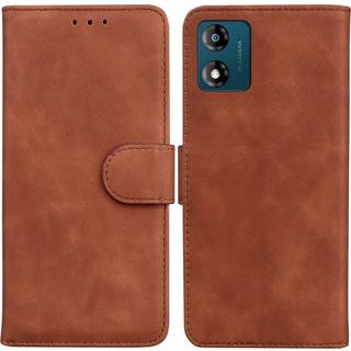 Motorola Moto E13 Læder Flip Cover med Kortholder - Vintage