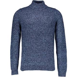 N.Z.A. Herren Rollkragenpullover blau unifarben