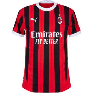 Puma AC Milan 24/25 Authentic Home Jersey, Red, Size S, Clothing - Black - S