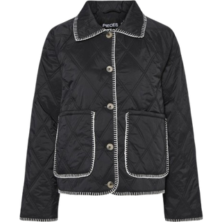 PIECES dame jakke PCNAIMA - Black CLOUD DANCER TREAD - XS